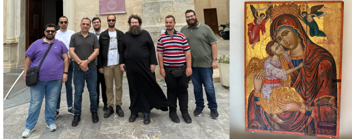 ΦΟΙΤΗΤΕΣ ΤΗΣ ΠΑΤΡΙΑΡΧΙΚΗΣ ΑΝΩΤΑΤΗΣ ΕΚΚΛΗΣΙΑΣΤΙΚΗΣ ΑΚΑΔΗΜΙΑΣ ΣΤΟ ΜΟΥΣΕΙΟ ΙΕΡΩΝ ΕΙΚΟΝΩΝ ΚΑΙ ΚΕΙΜΗΛΙΩΝ ΤΗΣ ΙΕΡΑΣ ΑΡΧΙΕΠΙΣΚΟΠΗΣ ΚΡΗΤΗΣ